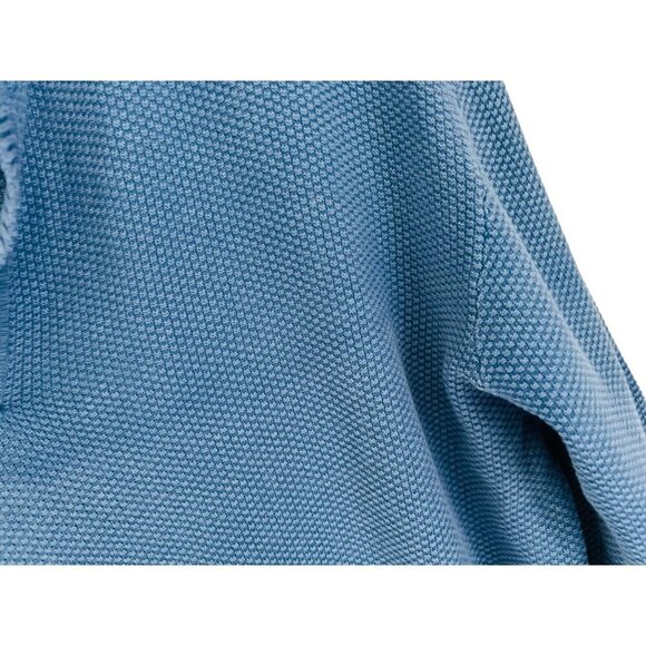 Dan John Blue Textured V-Neck Long Sleeve Pullover Sweater For Men - Picture 5 of 11